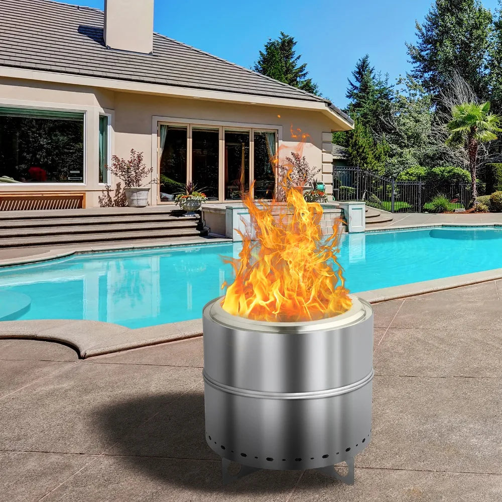 Swift Assembly Smokeless Fire Pit Portable Outdoor Camping Fire Pit
