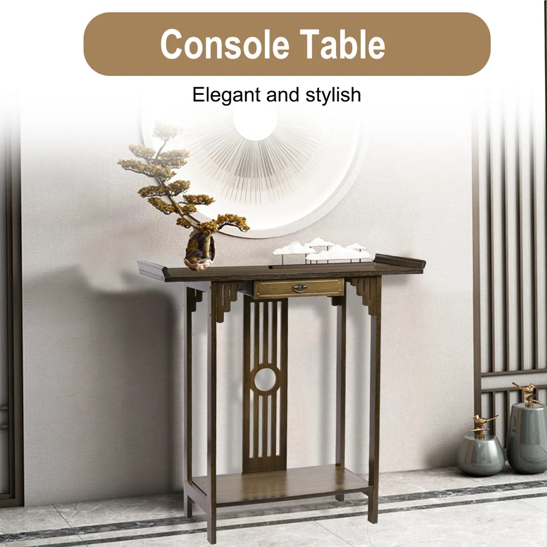 Modern Console Table with Drawer for Entryway Hallway Living Room