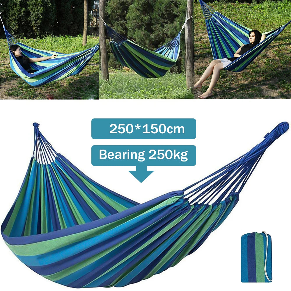 Thick Canvas Hammock Outdoor Camping Swing Multi Functional Two-Person