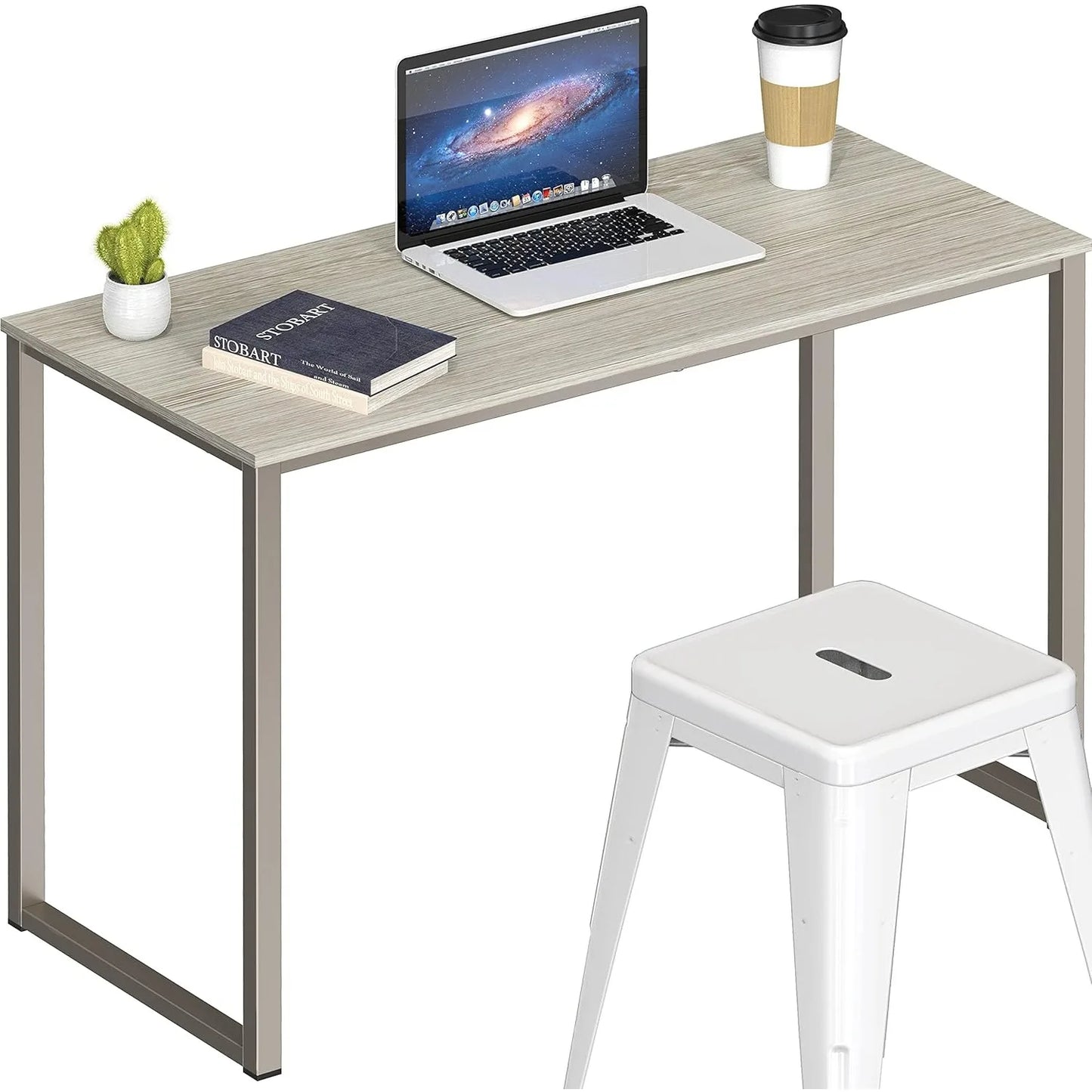 Ljustra Home Office 32 Inch Computer Desk Modern Maple Finish
