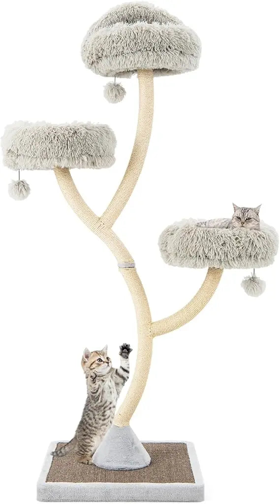 Ljustra Tall Cat Tree Cat Tower with Scratching Posts for Large Cats