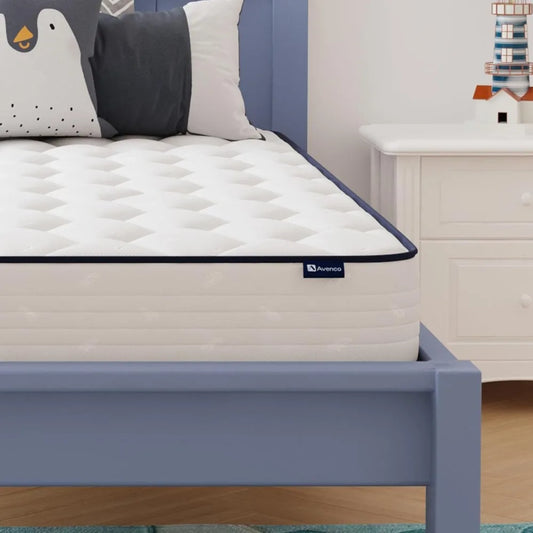 Ljustra Twin Mattress 8 Inch Foam Spring Hybrid Medium Soft Bed in a Box
