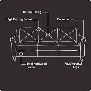 Ljustra Harrington Sofa Modern L-Shaped Living Room Furniture