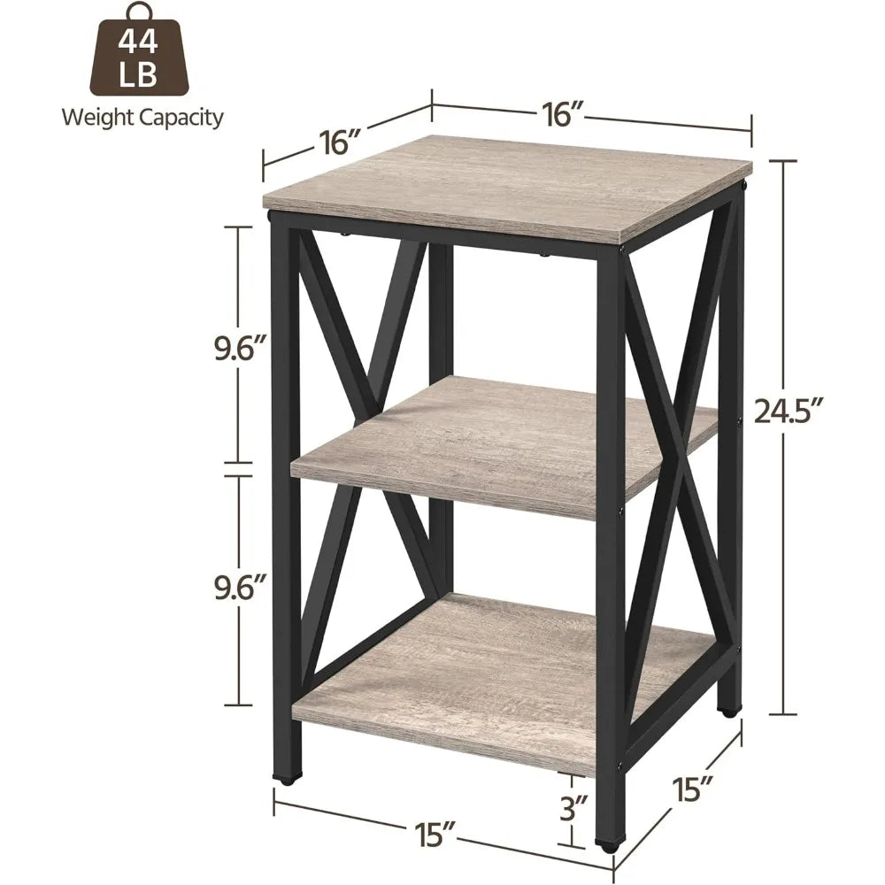 4 Piece Modern Living Room Table Set with TV Stand Coffee End Tables