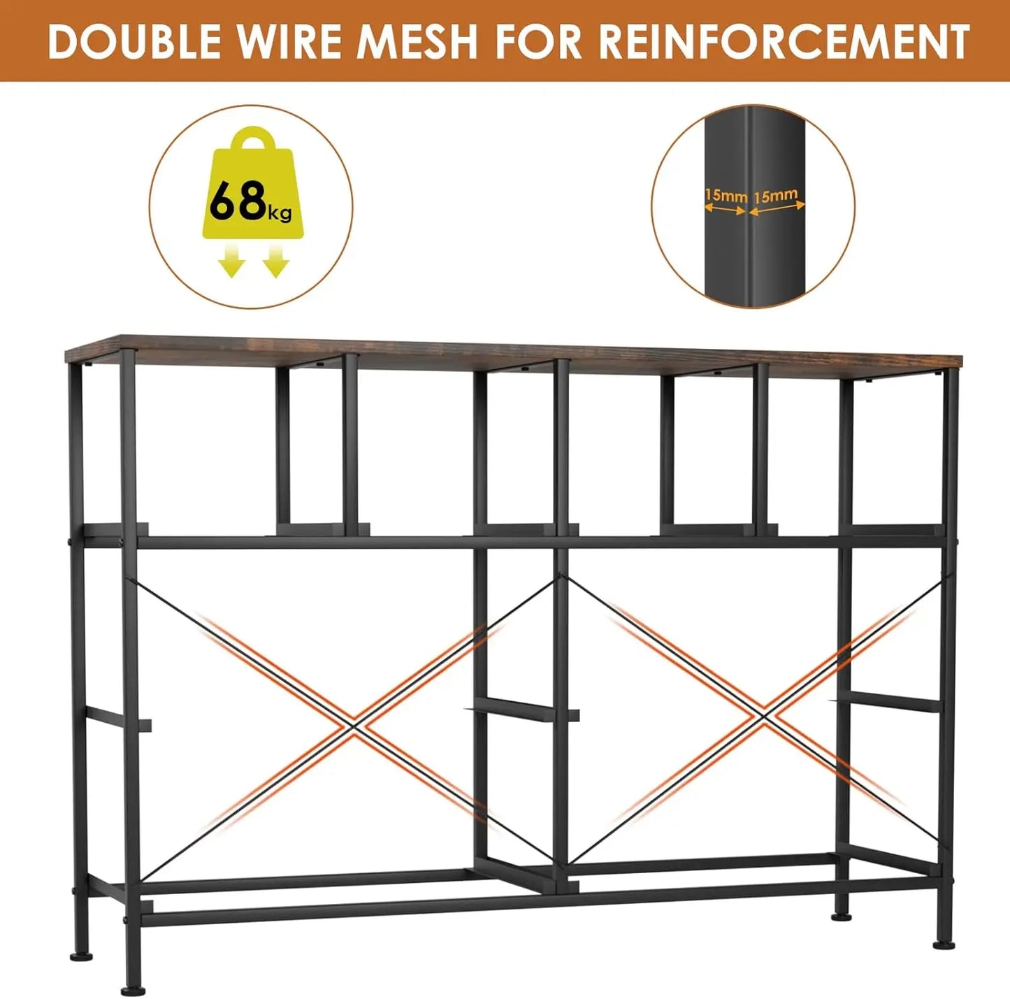 **** Chest of Drawers Fabric Storage 8/12 Drawers Wooden Top Metal Frame