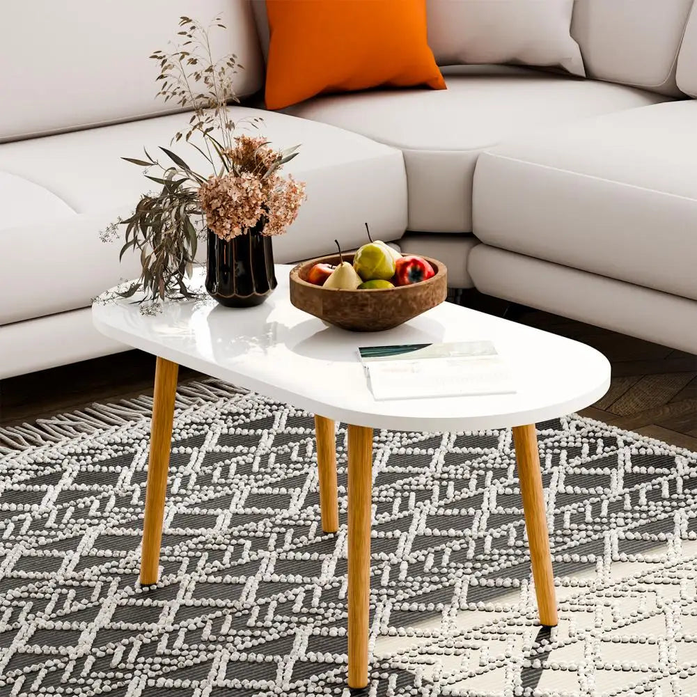 Ljustra Patio Small Coffee Table Rounded Edge Strong Load-Bearing Table