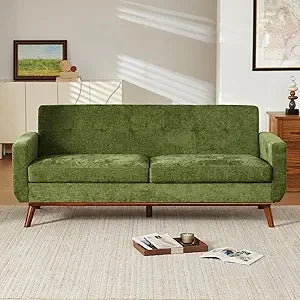 Ljustra 77" Chenille Loveseat Couch Mid Century Modern Sofa