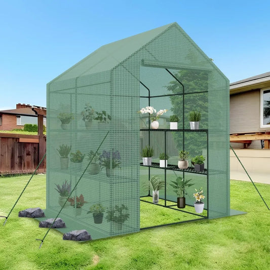 Heavy Duty Greenhouse Walk-in Outdoor Large Tunnel with Irrigation System