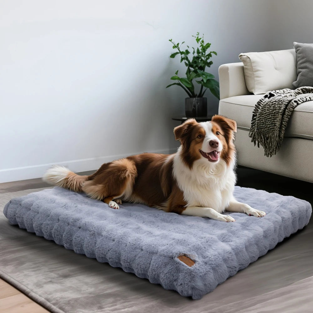Ultra Plush Dog Bed Soft Pet Cushion Washable Mattress for Large Dogs