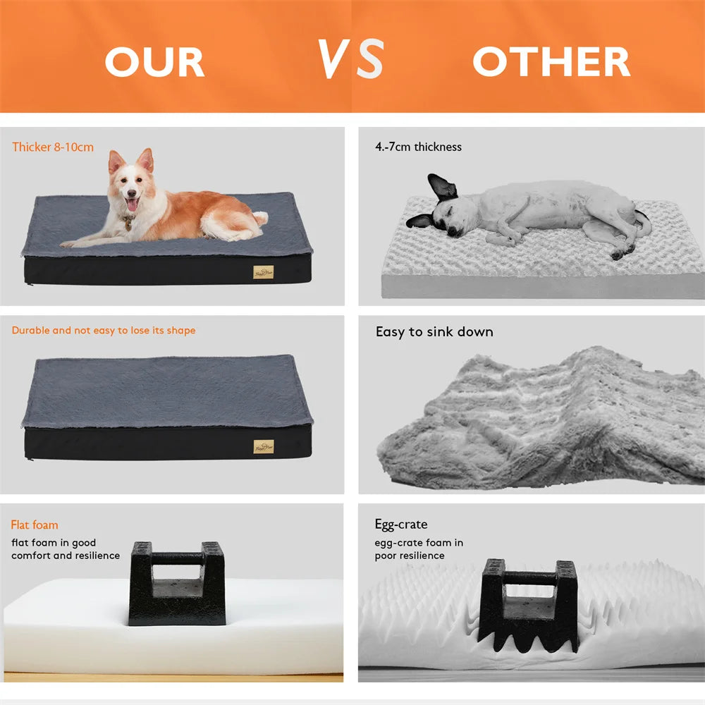 Large Orthopaedic Waterproof Dog Bed Removable Washable Cover Indoor Outdoor