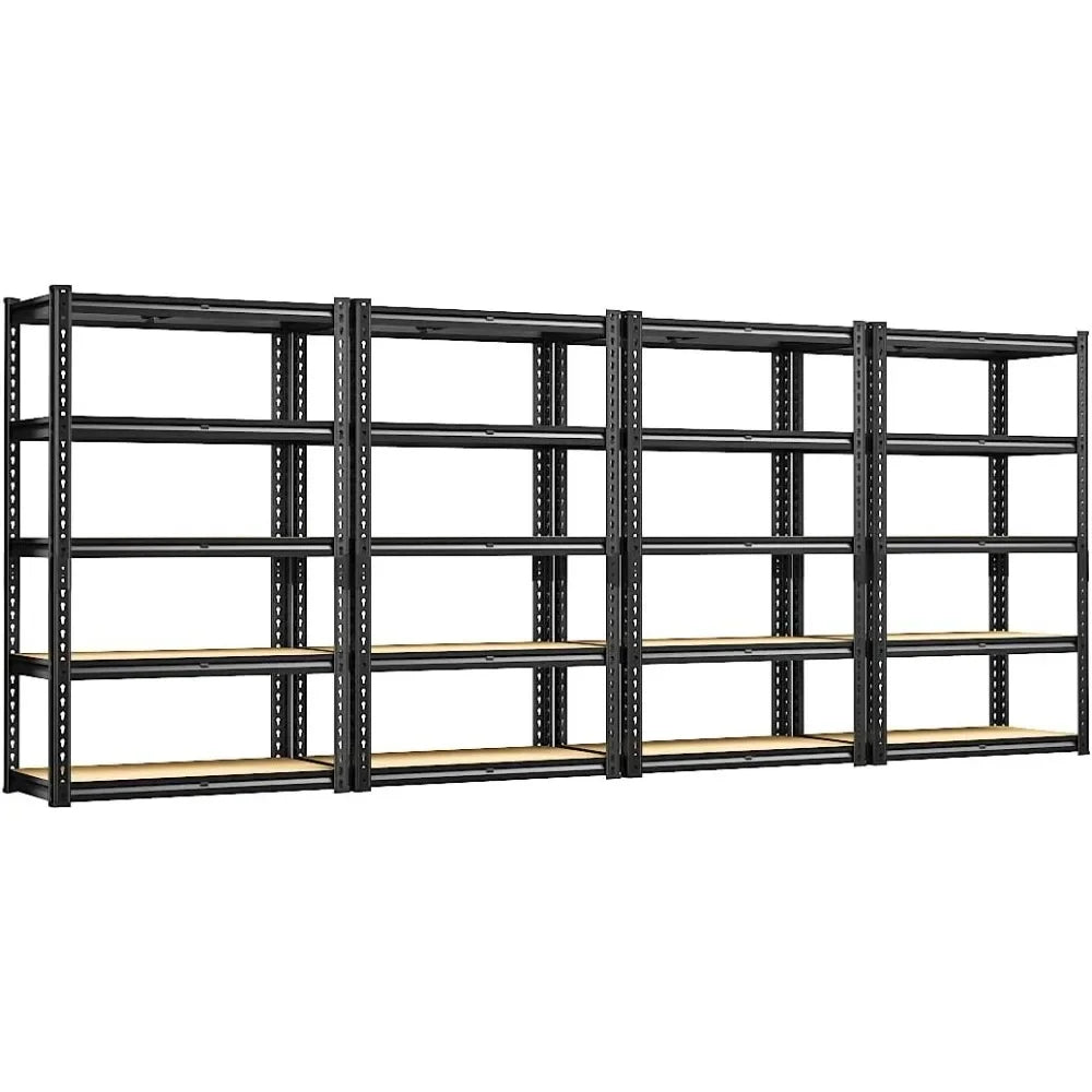 5 Tier Heavy Duty Garage Shelving 2020 LBS Capacity Adjustable Storage