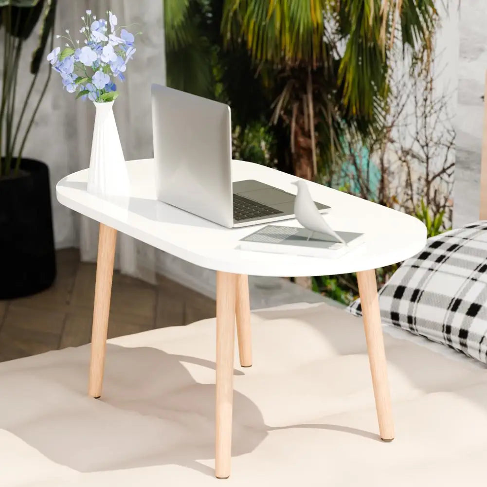 Ljustra Patio Small Coffee Table Rounded Edge Strong Load-Bearing Table