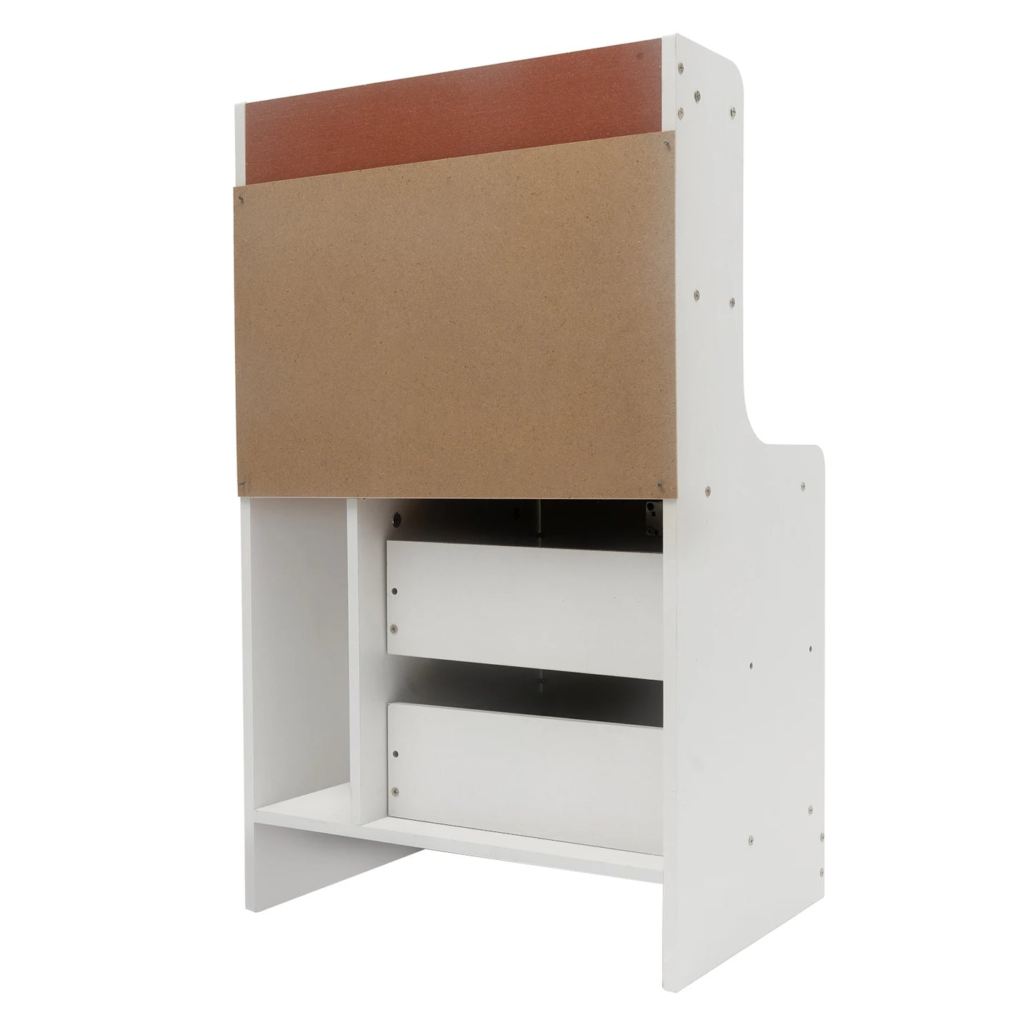 Modern Minimalist Nightstand Bedside Table with 2 Drawers Storage