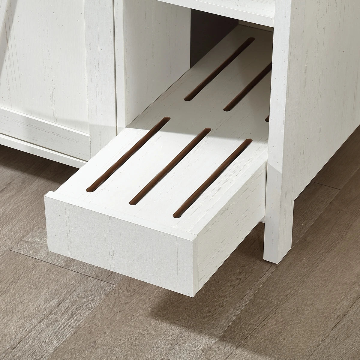 Cat Litter Robot Enclosure Furniture Adjustable Shelf Dog-Proofing