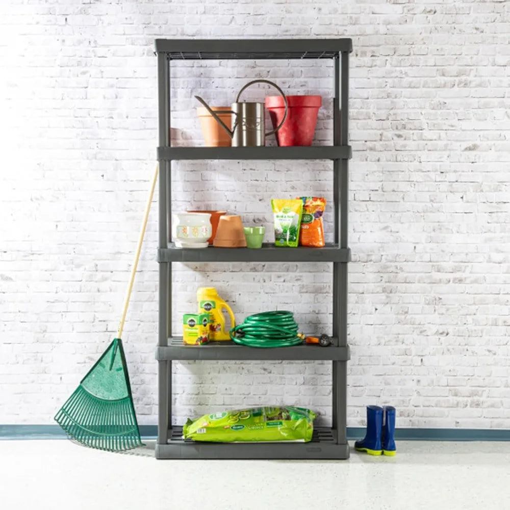 Heavy-Duty 5 Shelf Unit Storage Rack 2-Pack for Home Garage Organization