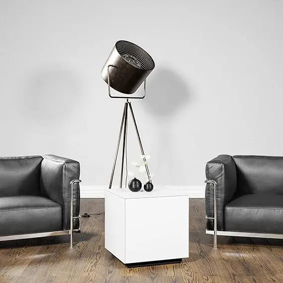 Premium Tempered Glass Side Table Fingerprint Resistant Modern End Table