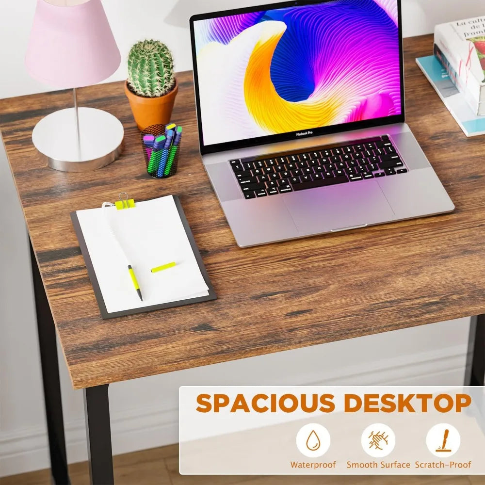 Modern Adjustable Computer Desk 32 Inch Writing Table for Home Office
