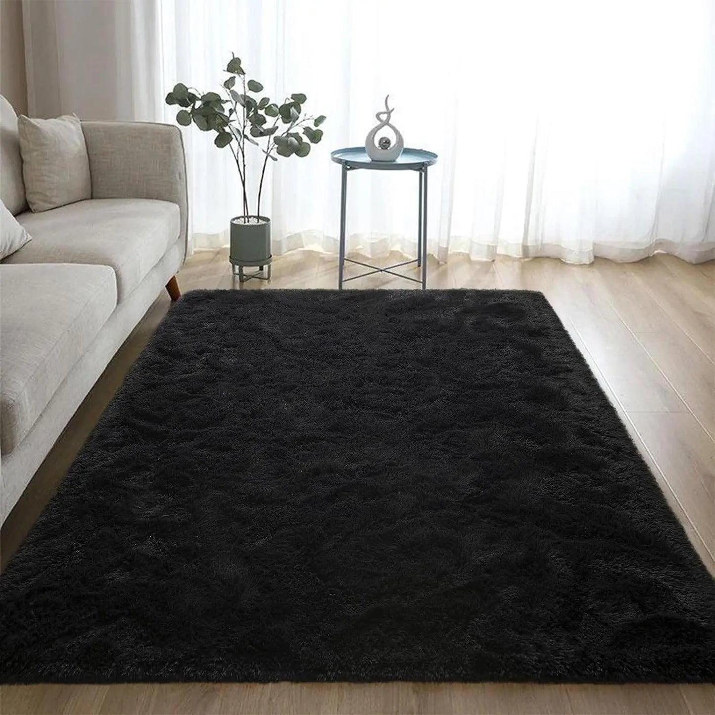 Fluffy Area Rugs for Bedroom Living Room Soft Fuzzy Non Slip Carpet
