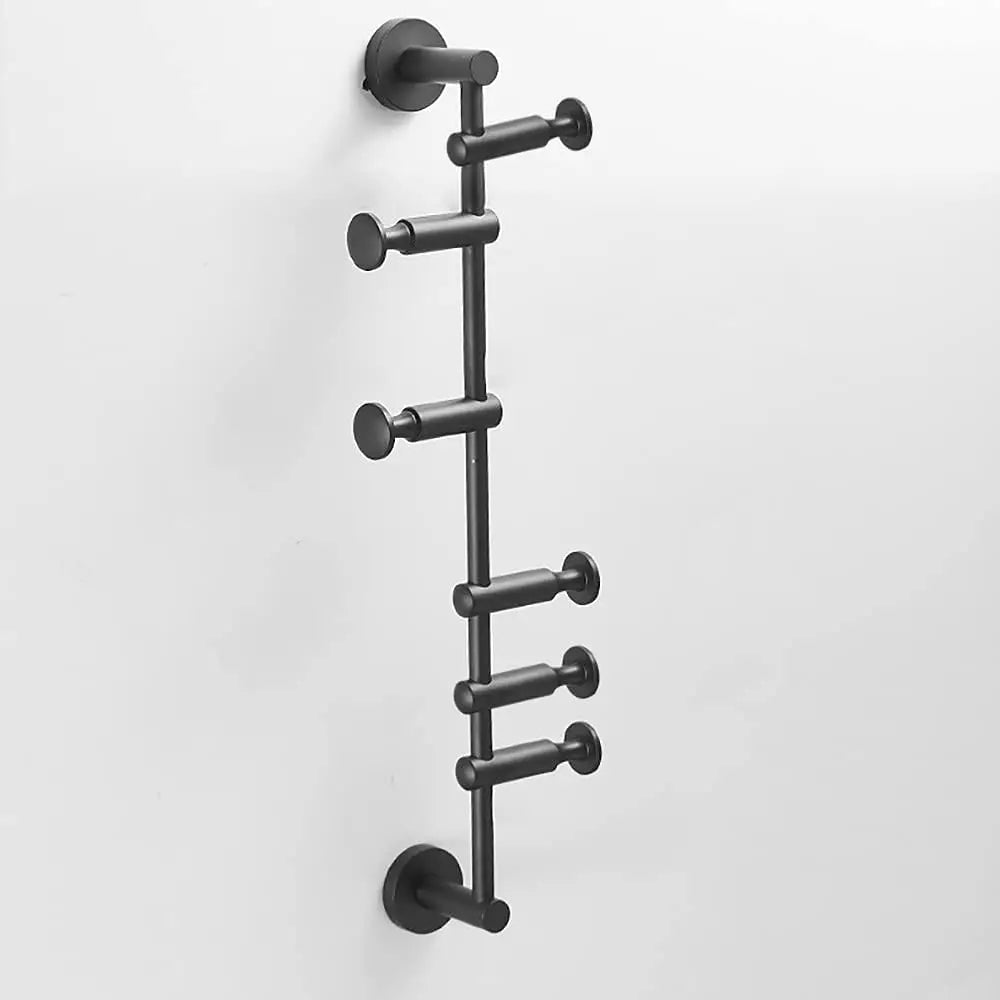 Wall Mounted Metal Vertical Tree Branch Coat Rack 6 Adjustable Hooks