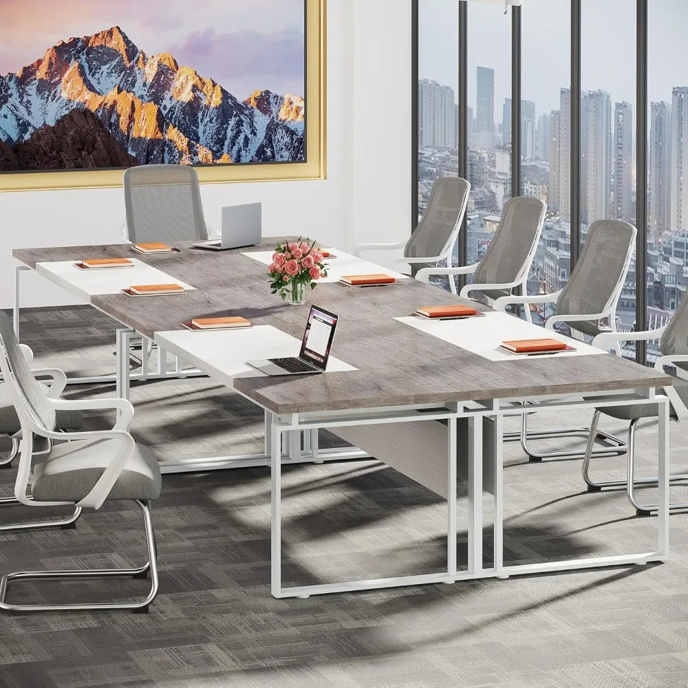 63 Inch Modern Conference Table for Home Office Meeting Space