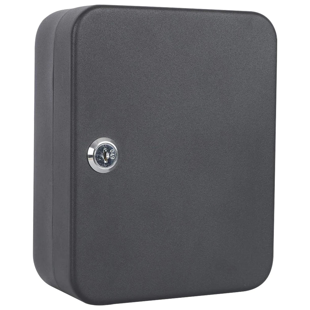 Wall Mounted Key Cabinet with 20 Hooks and Locking Security System
