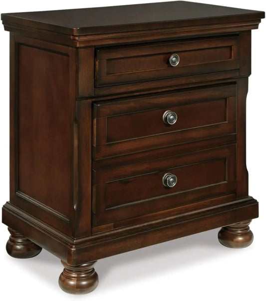 Porter Classic 2 Drawer Nightstand Modern Dovetail Construction 29.88"
