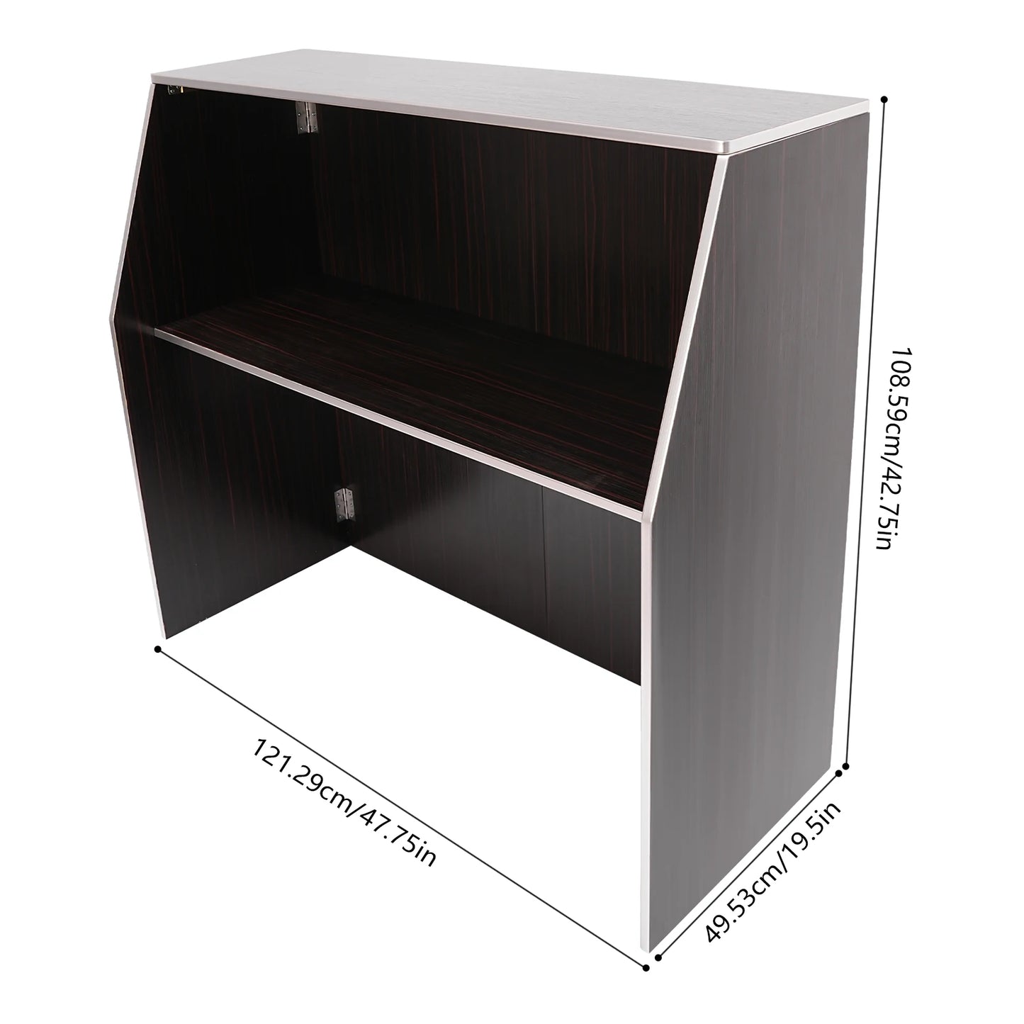 Portable Bar Cabinet High Load Capacity Two-layer Shelf for Home Bar