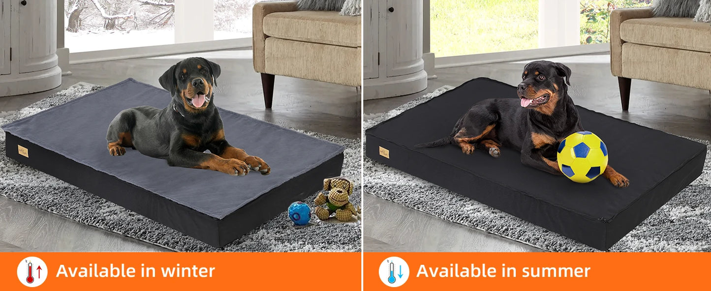 Orthopedic Dog Bed for Large Dogs Waterproof Non-Slip Machine Washable