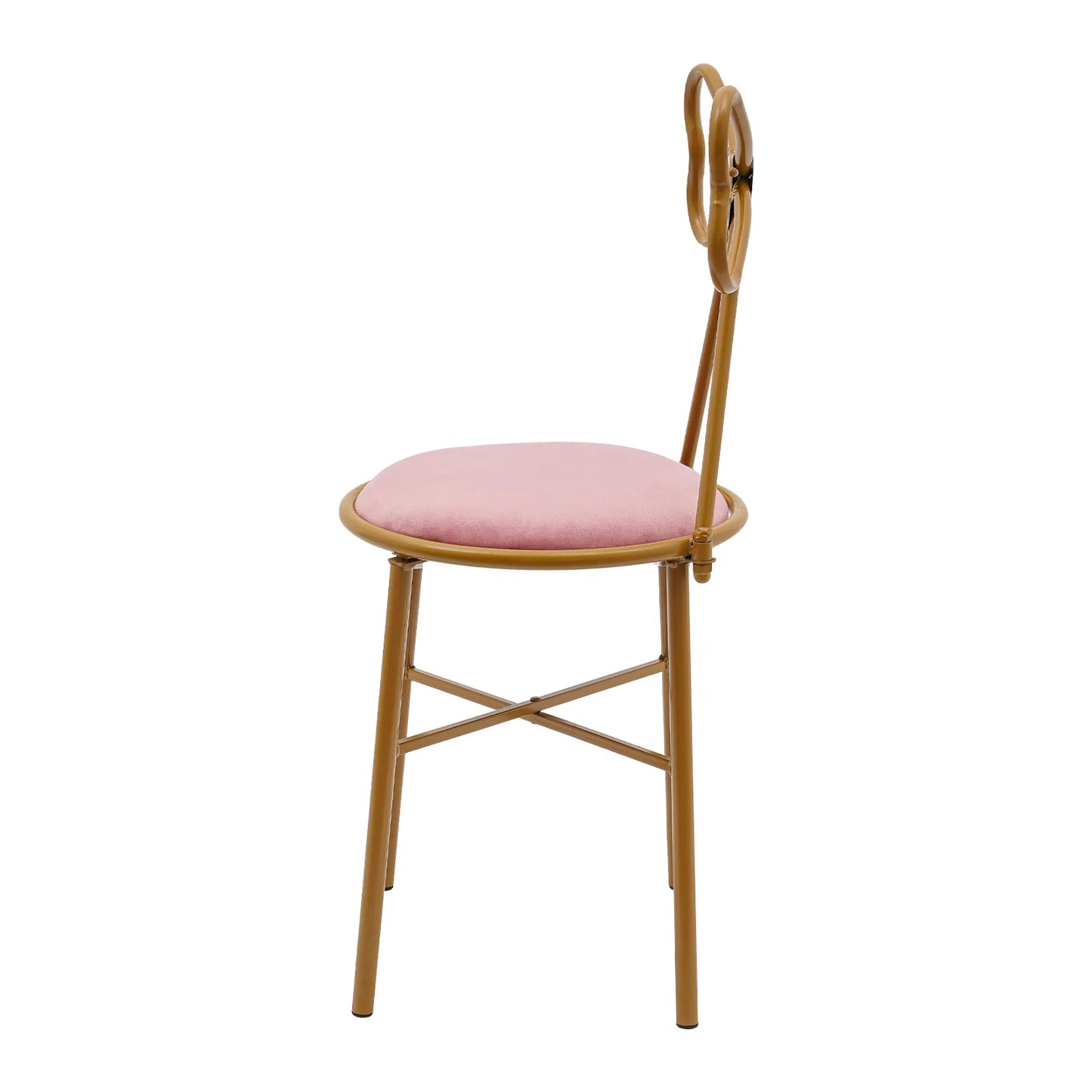 Butterfly Vanity Chair Makeup Dining Chair with Backrest 100kg Capacity