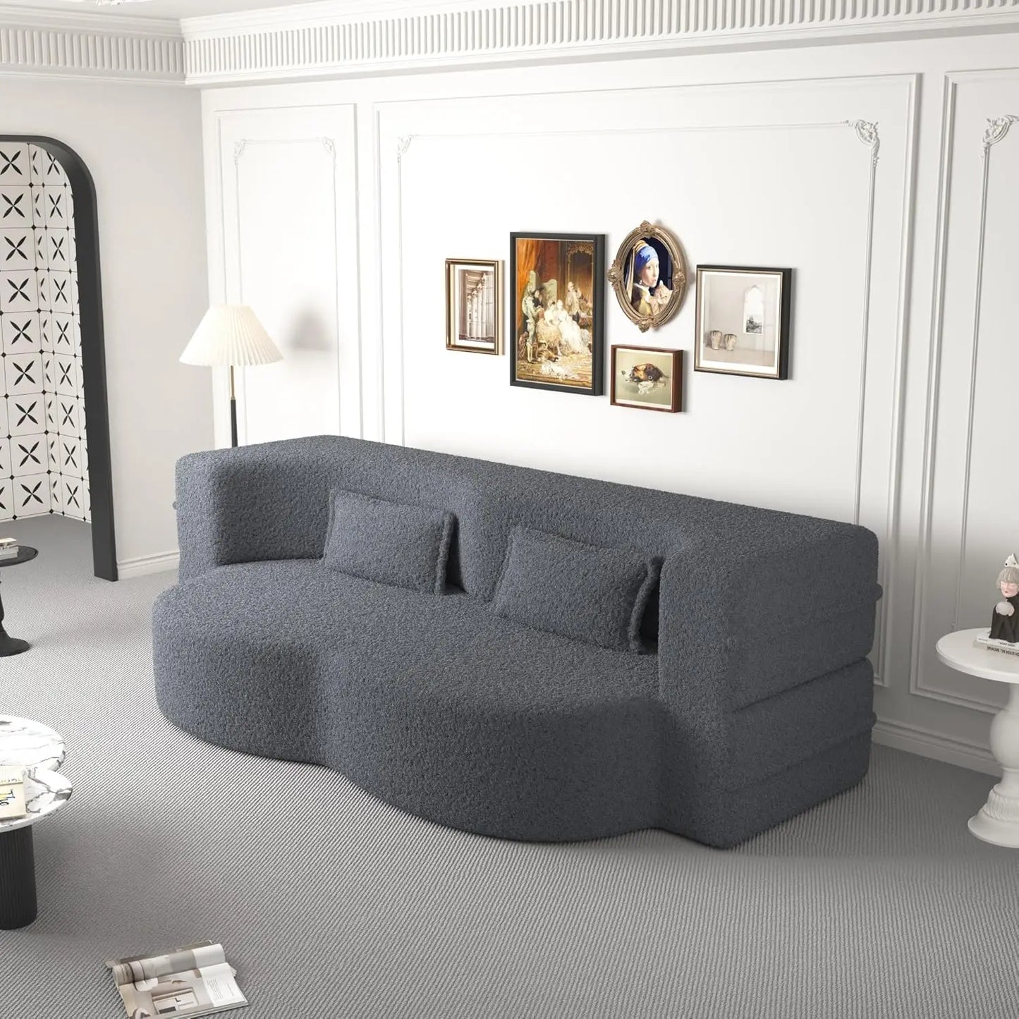 Ljustra Convertible Folding Sofa Bed Memory Foam Sleeper Couch