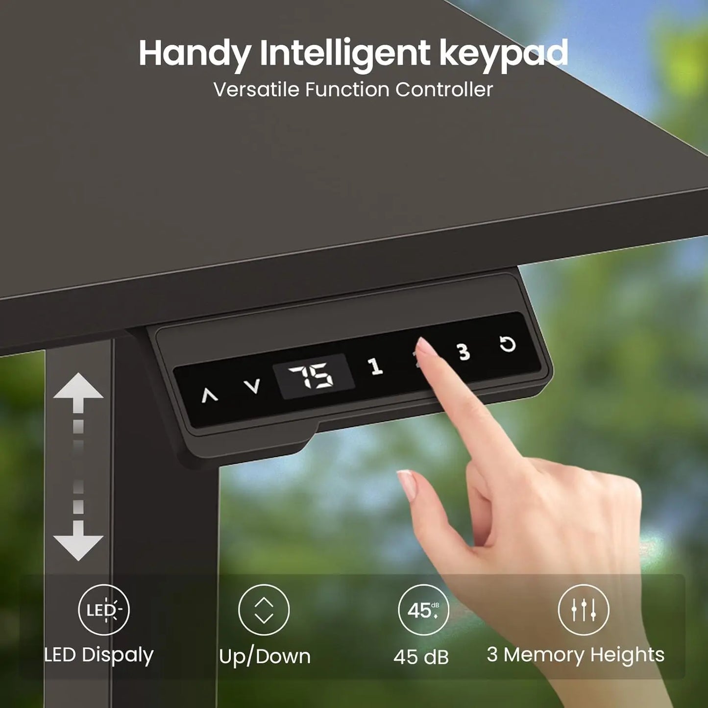 L Shaped Standing Desk Adjustable Height Corner Office Gaming Desk with Drawers