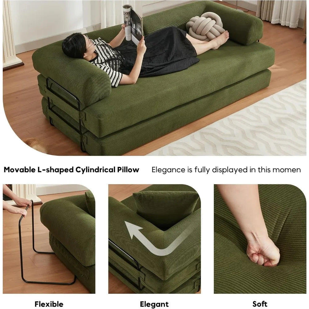 Ljustra Convertible Sleeper Sofa Bed Folding Couch Lounge Bed