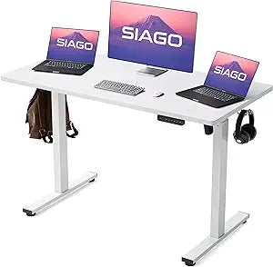 Electric Standing Desk Adjustable 48x24 Inch Sit Stand Desk with Memory Presets