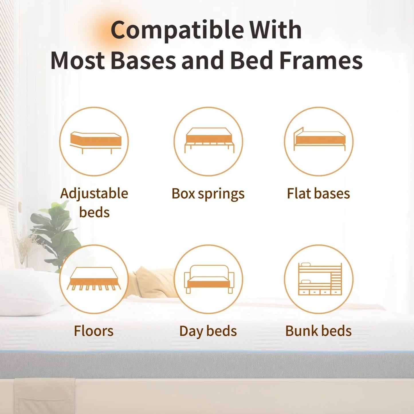 Ljustra 12 Inch Gel Memory Foam Mattress for Back Pain Relief