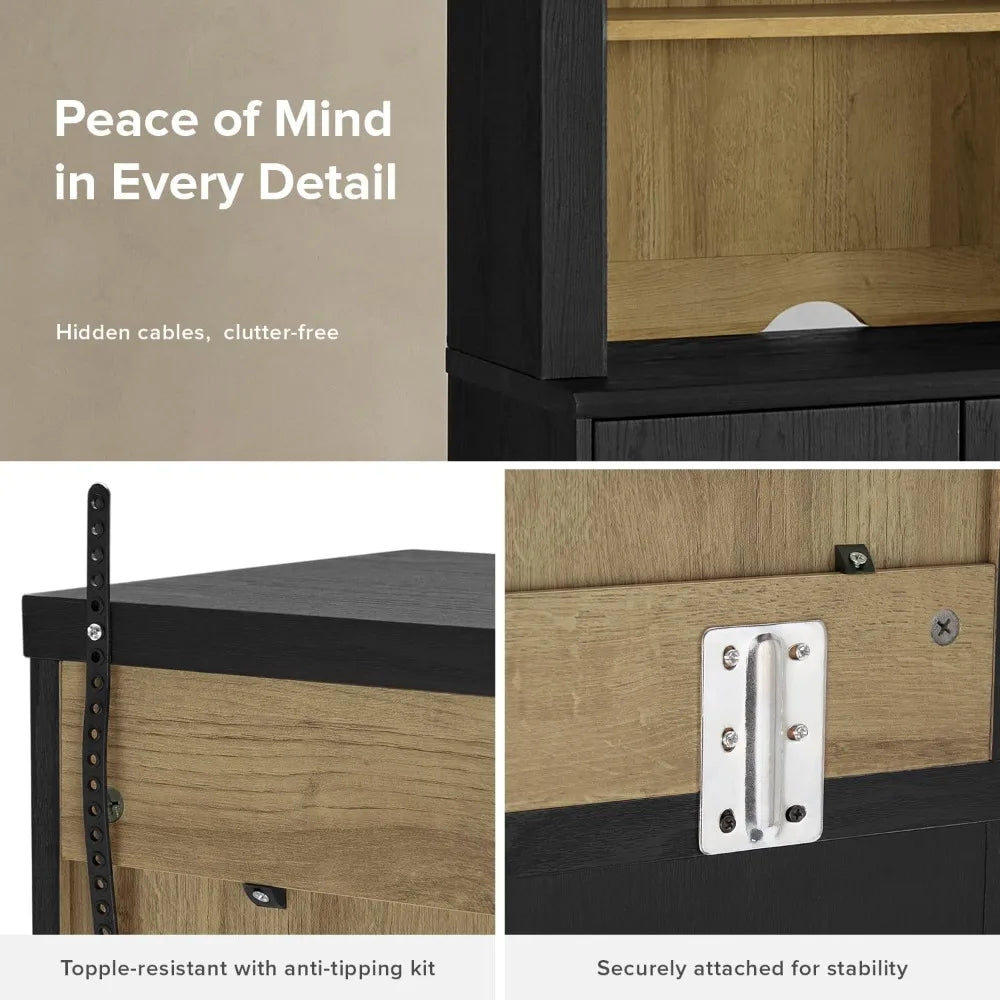 Blake Storage Cabinet Hutch Buffet Sideboard Kitchen Organizer Coffee Bar