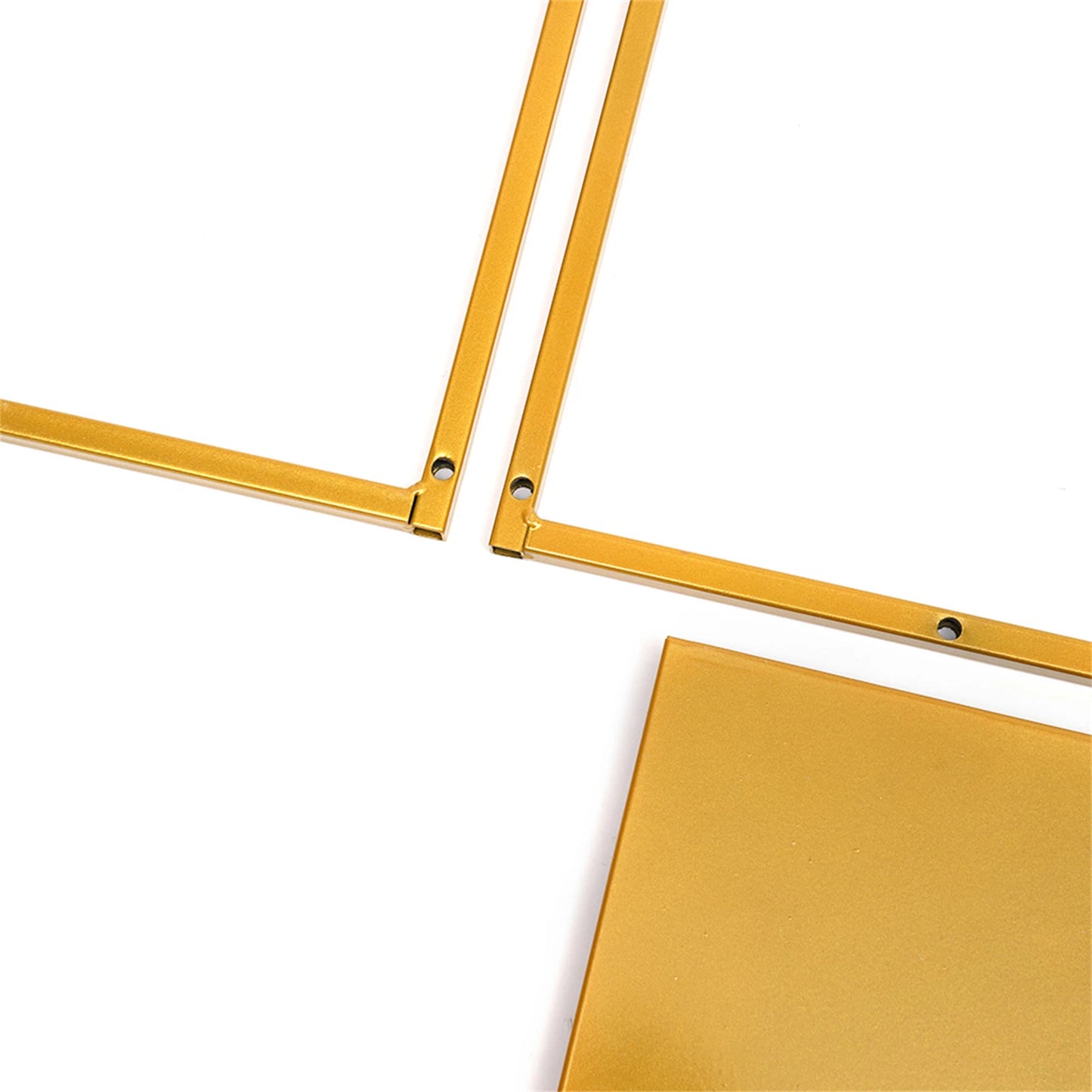 Set of 3 Metal Square Flower Stands Plant Holders for Home Wedding Decor