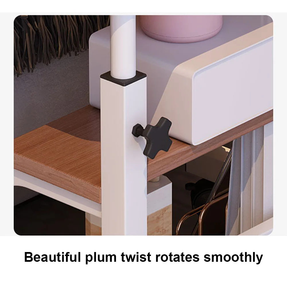 Adjustable Mobile Standing Desk 31.5 Inch Portable Rolling Computer Desk