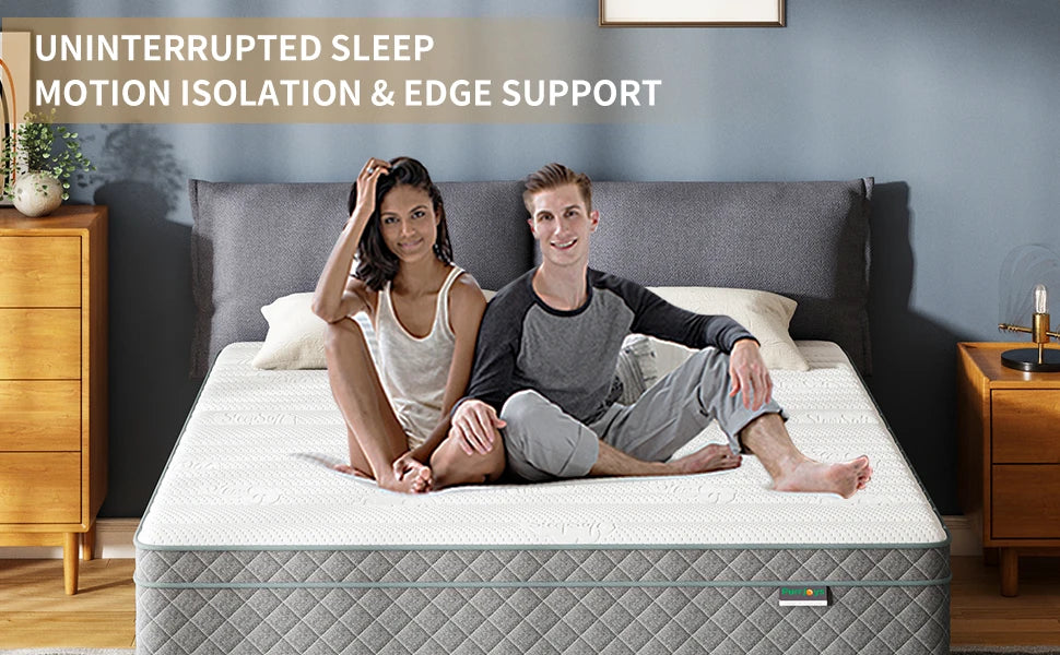 Ljustra 10 Inch Full Queen Mattress Cooling-Gel Memory Foam Hybrid