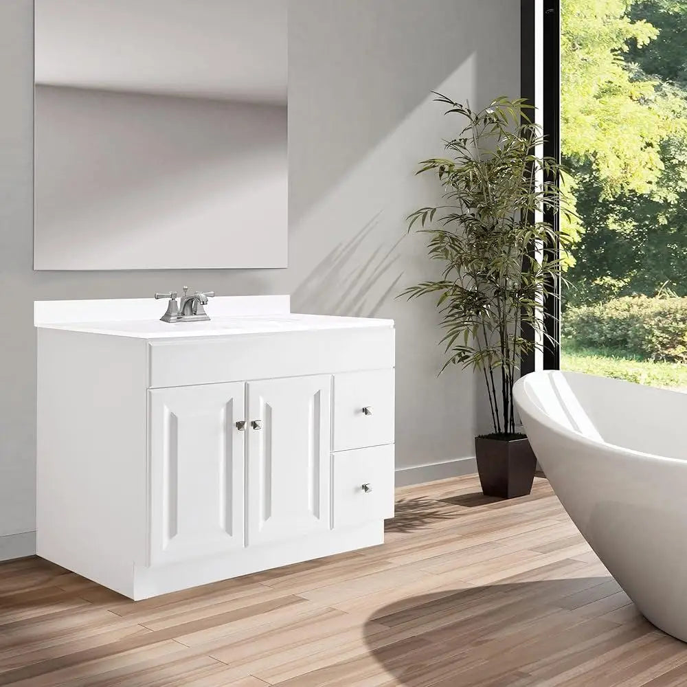 Ljustra 36 Inch Bathroom Vanity Solid Wood Moisture Resistant Assembly