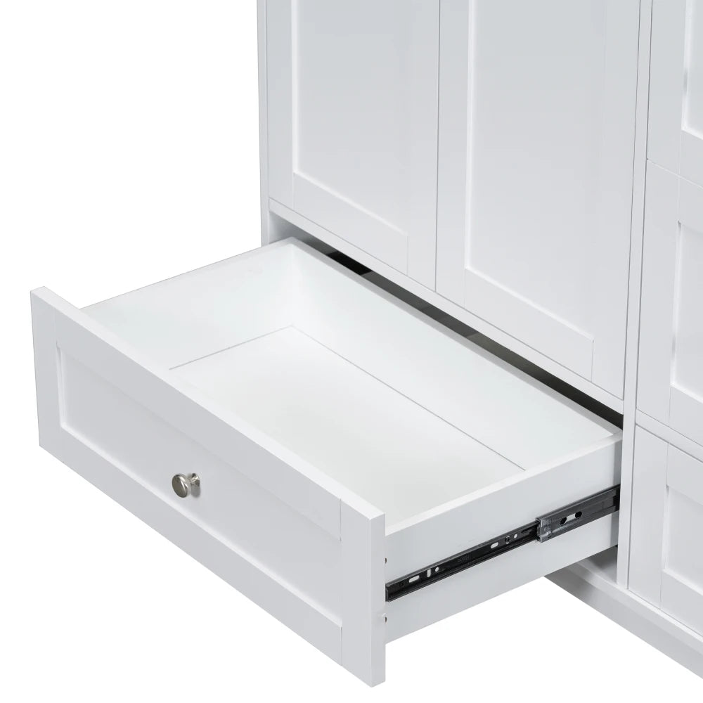 36 Inch Modern Bathroom Vanity with USB Charging and Ample Storage