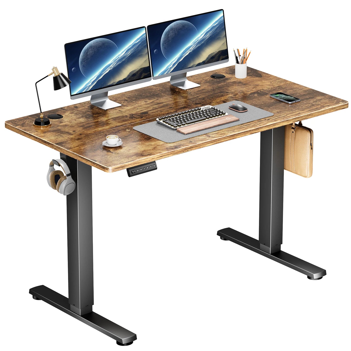 Ljustra Electric Standing Desk Height Adjustable 40x24 Inch Ergonomic Workstation