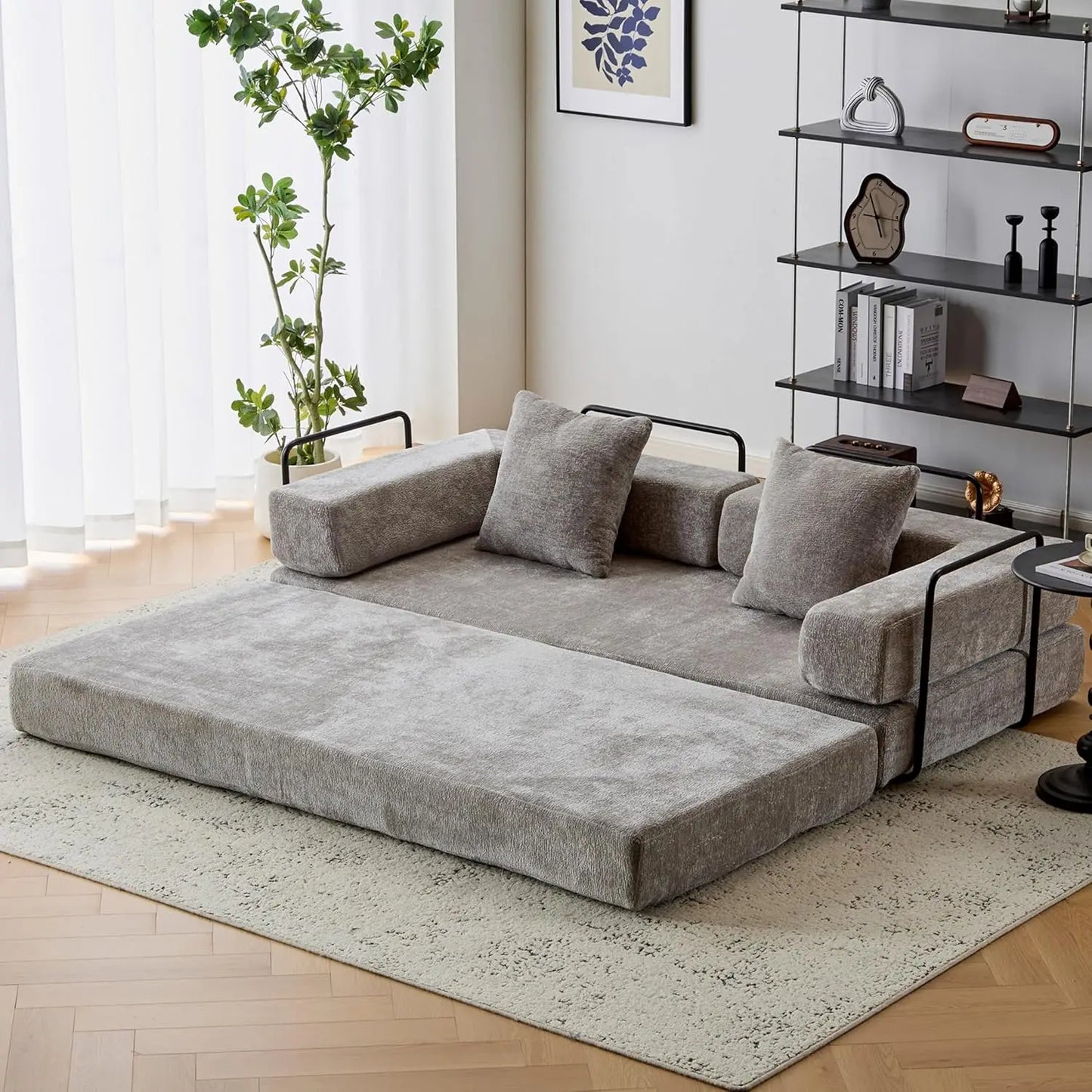 Ljustra Convertible Sleeper Sofa Bed Folding Couch Lounge Bed