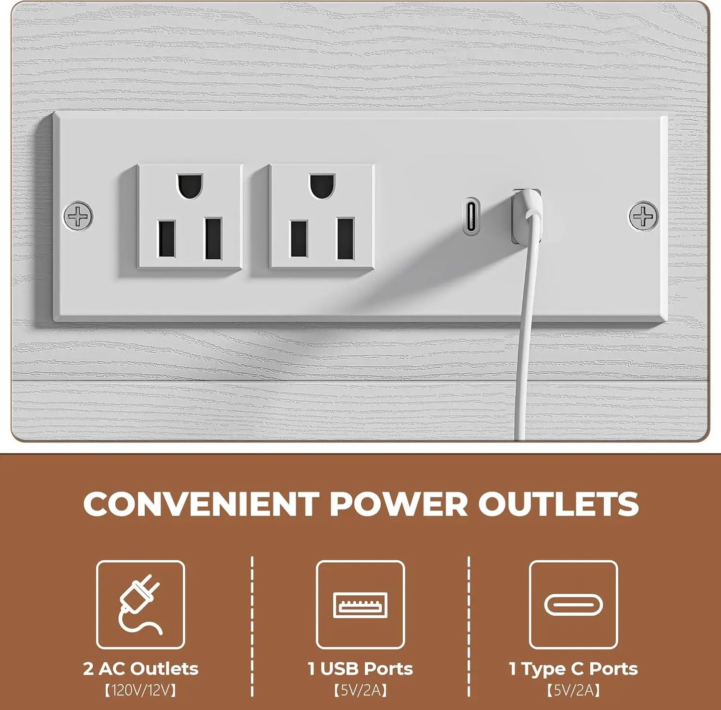 Lift Top Coffee Table Storage Modern Furniture Living Room Charging Station