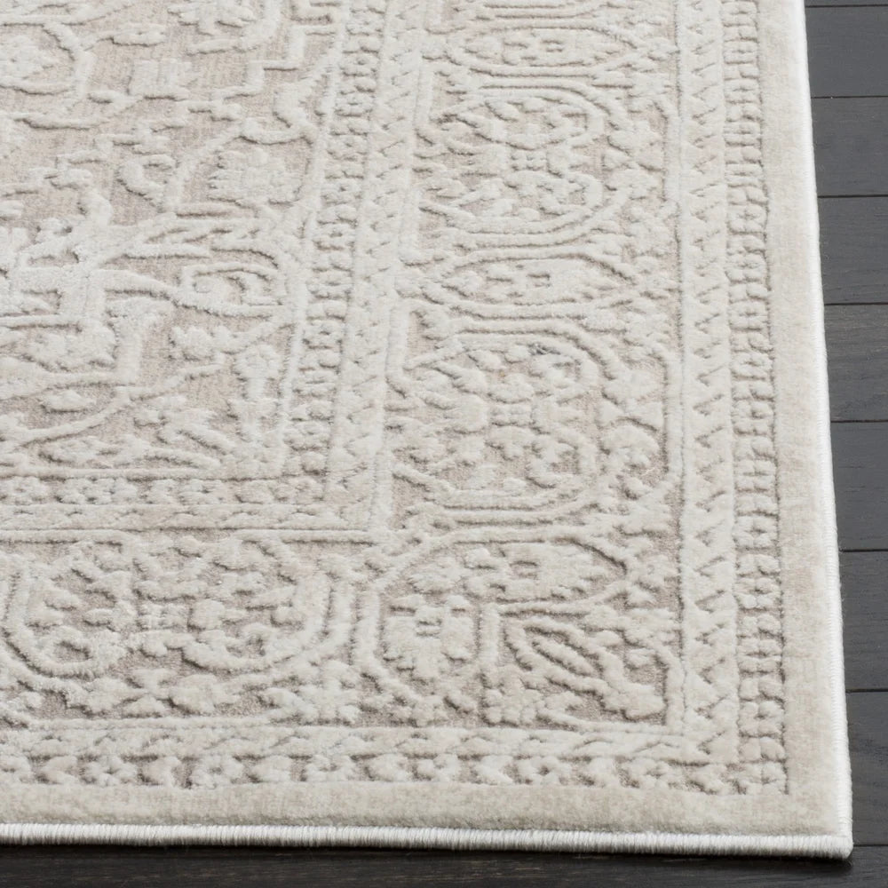 Traditional Area Rug Etched Design Stain Resistant Durable Vintage Style