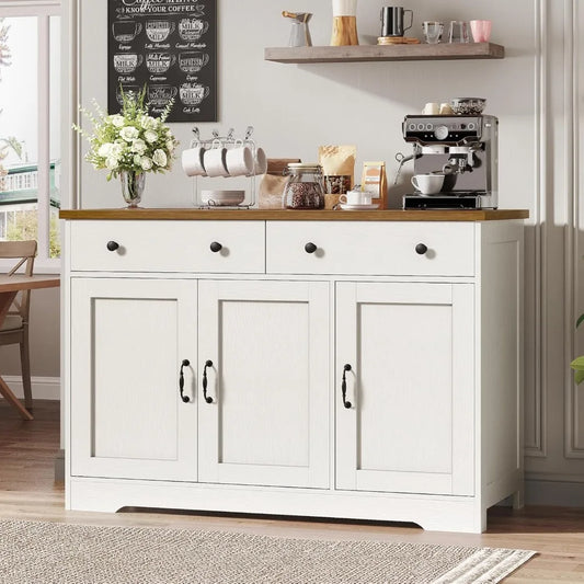 Ljustra Buffet Cabinet Storage Farmhouse Sideboard Coffee Bar Kitchen