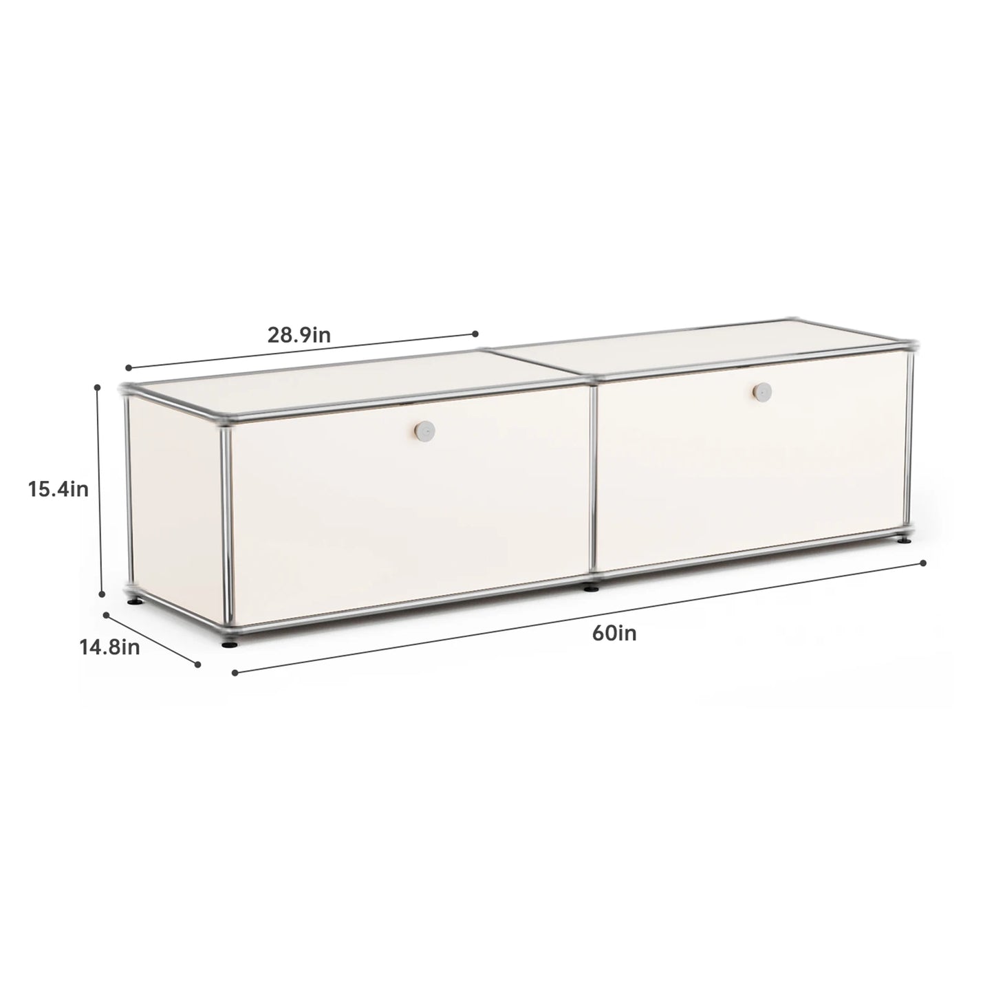 Modern Stainless Steel Storage Cabinet Organizer for Living Room Office