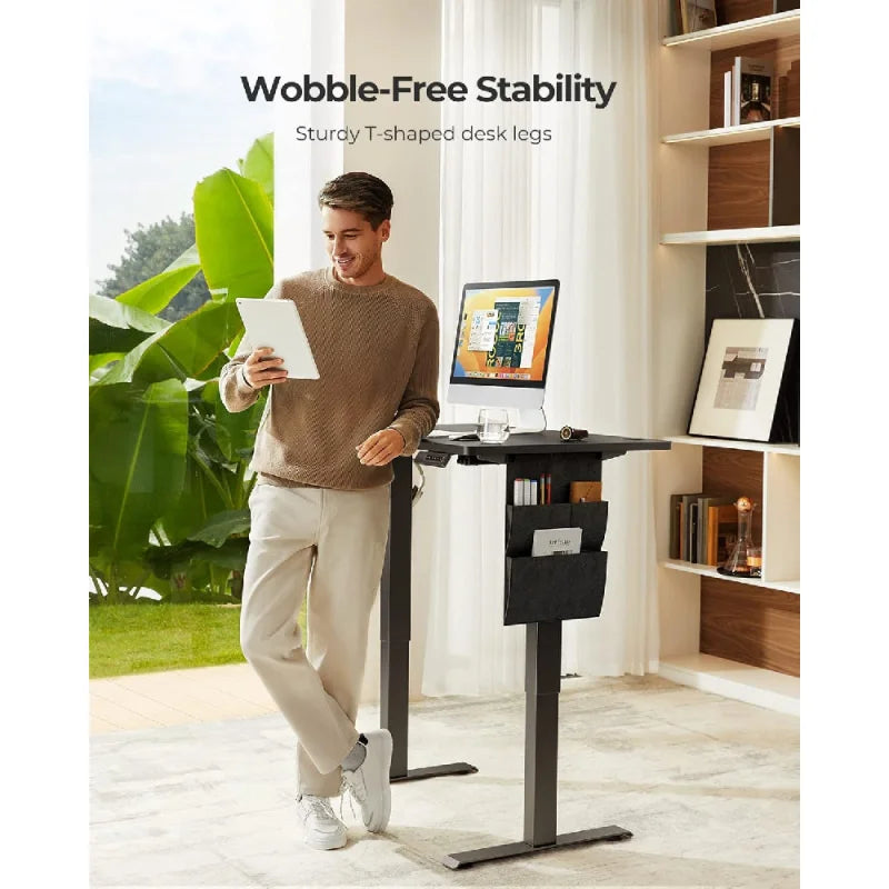 Ljustra Adjustable Electric Standing Desk 55x24 Inch Home Office Desk