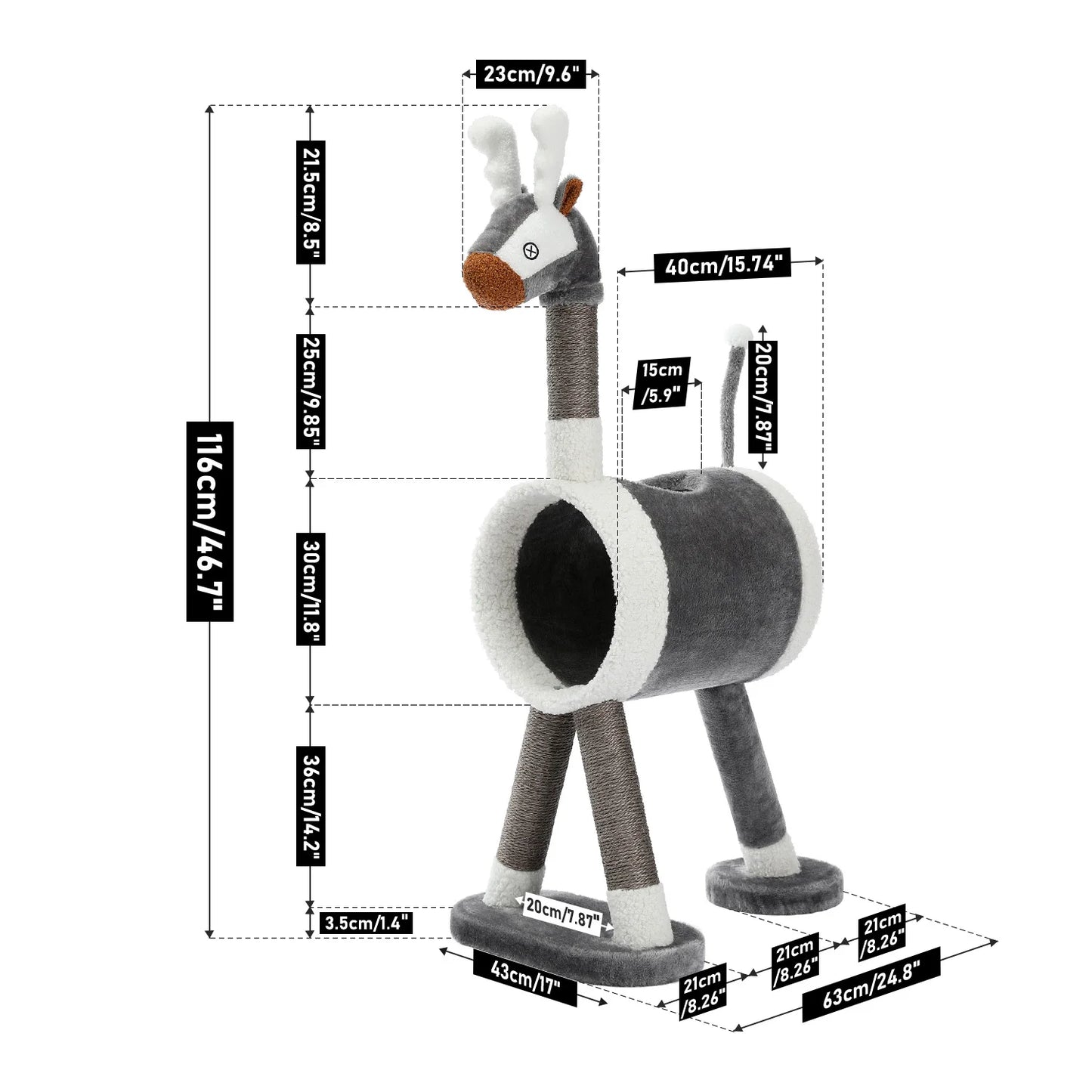 Luxury Cat Climbing Frame Multi-Layer Scratching Post Playground