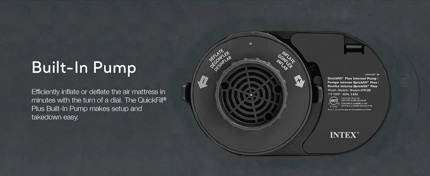 Ljustra 22in Queen Comfort Plush High-Rise Inflatable Air Mattress