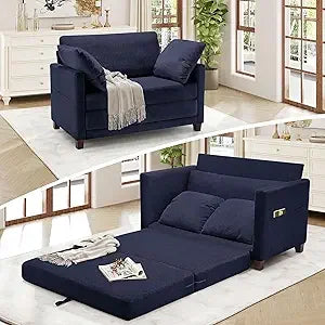 Ljustra 51 Inch Loveseat Sleeper Sofa Bed Convertible Small Space Furniture